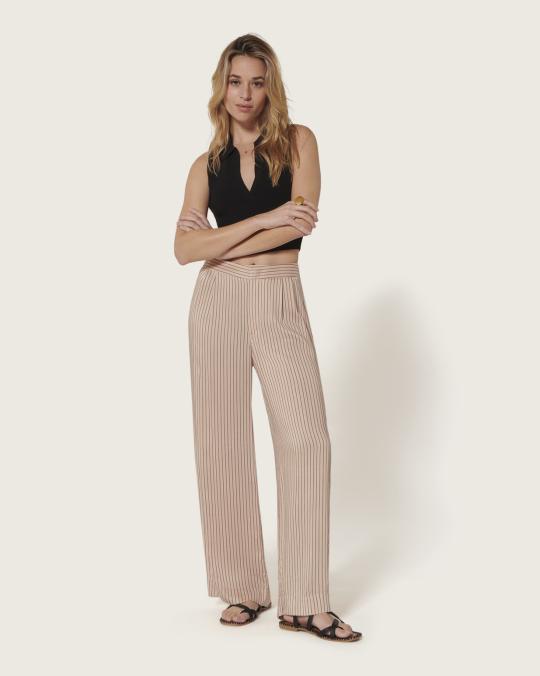 karma koma Pantalon en soie Rover SNOW