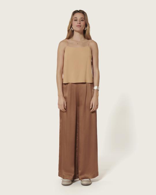 Karma Koma Pantalon En Soie Swan JADE