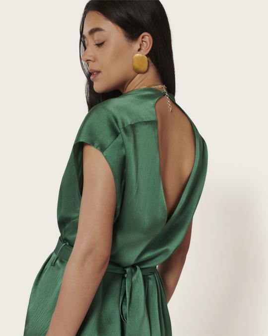 Karma Koma Robe Courte En Soie Alicante JALAPENOS