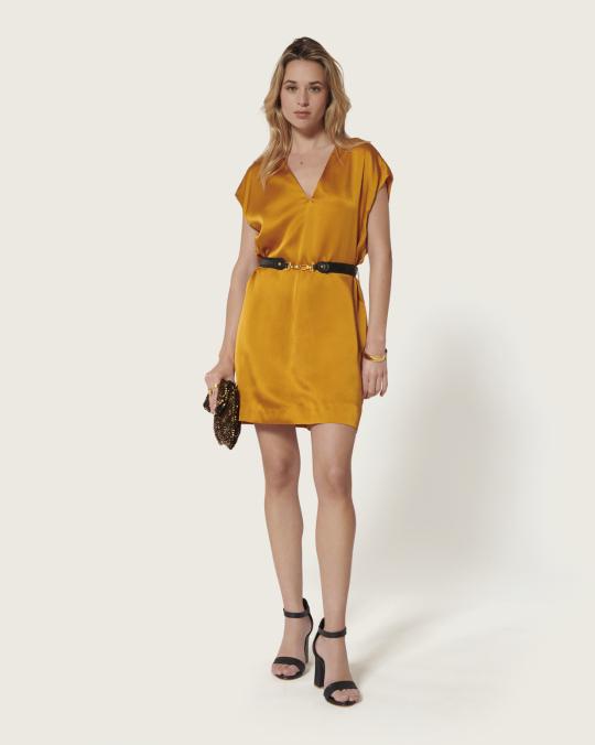 Karma Koma Robe Courte En Soie Alicante JALAPENOS