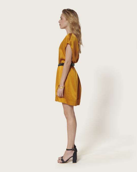 Karma Koma Robe Courte En Soie Alicante JALAPENOS