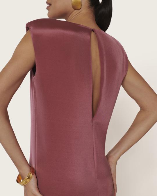 Karma Koma Robe Courte En Soie Diva MINUIT