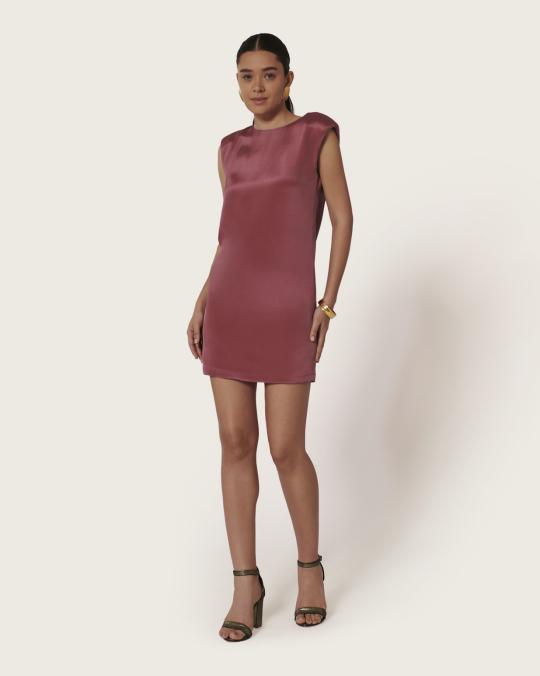 Karma Koma Robe Courte En Soie Diva MINUIT