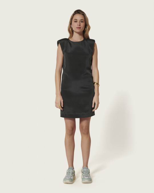 Karma Koma Robe Courte En Soie Diva MINUIT