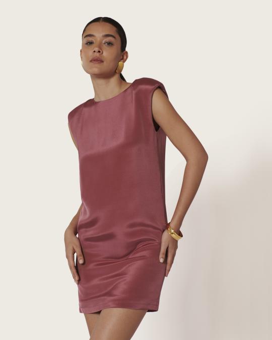 karma koma Robe courte en soie Diva MINUIT