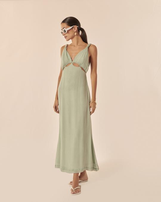 Karma Koma Robe Longue Bubble OIL GREEN