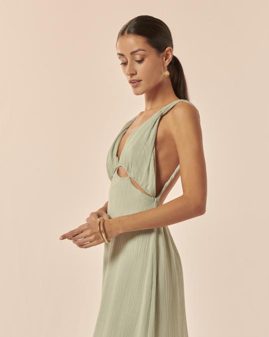 Karma Koma Robe Longue Bubble OIL GREEN