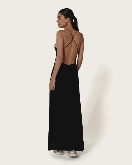 Karma Koma Robe Longue Cocteau BLACK