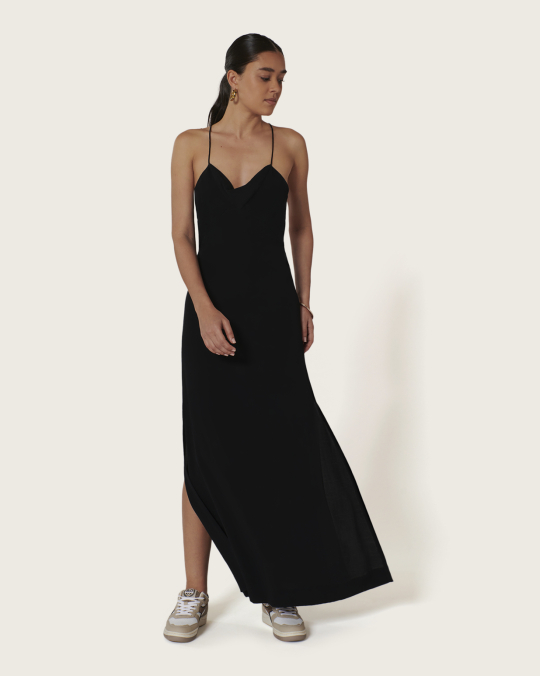 Karma Koma Robe Longue Cocteau BLACK
