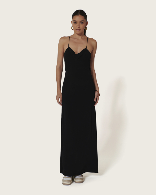 Karma Koma Robe Longue Cocteau BLACK
