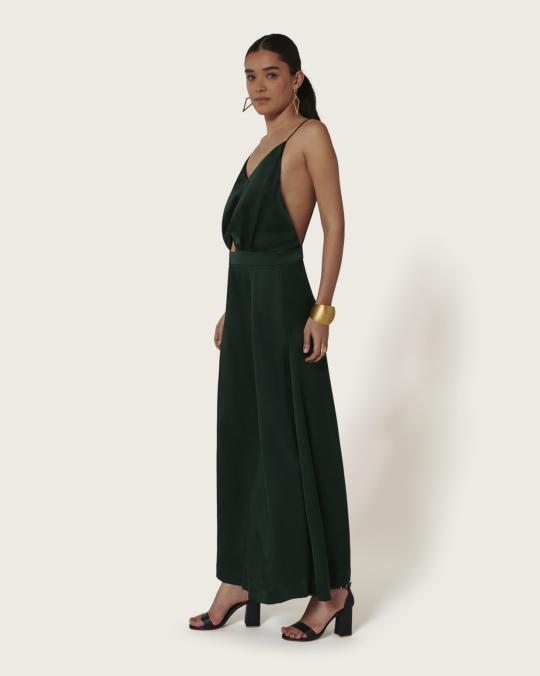 Karma Koma Robe Longue En Soie Swan CANELLE