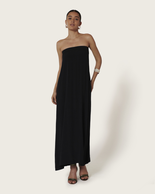 Karma Koma Robe Longue Fincher BLACK