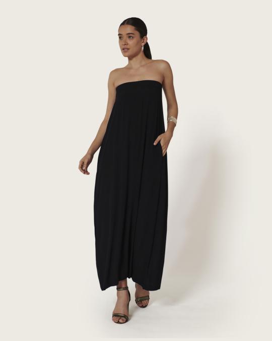 Karma Koma Robe Longue Fincher BLACK