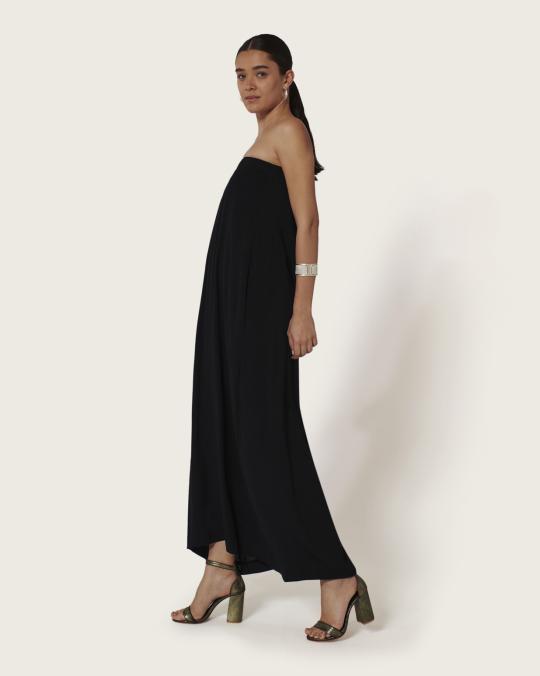 karma koma Robe longue Fincher BLACK