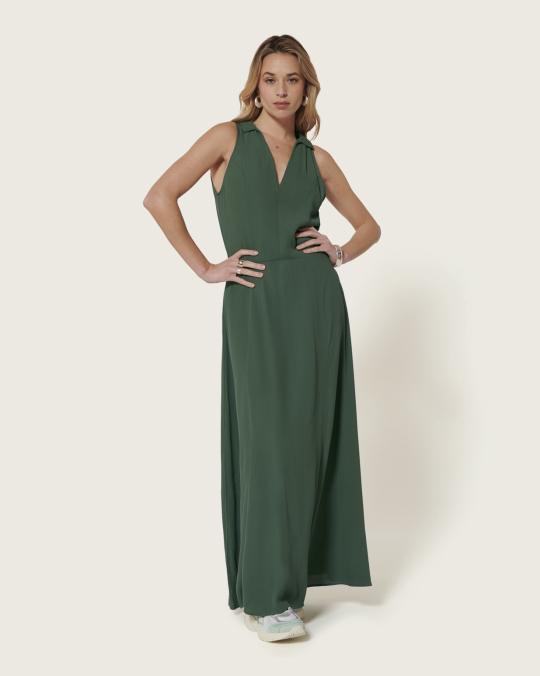 karma koma Robe longue Franklin DUCK GREEN