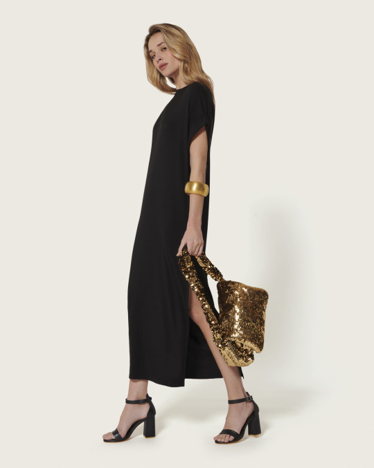 Karma Koma Robe Longue Linkin BLACK