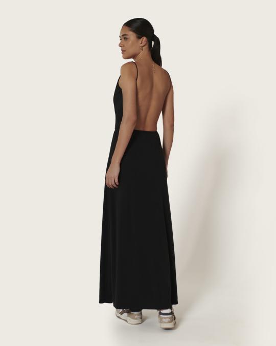 Karma Koma Robe Longue Panda BLACK