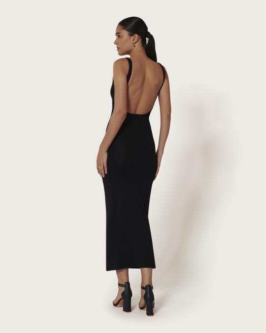 karma koma Robe longue Stone BLACK