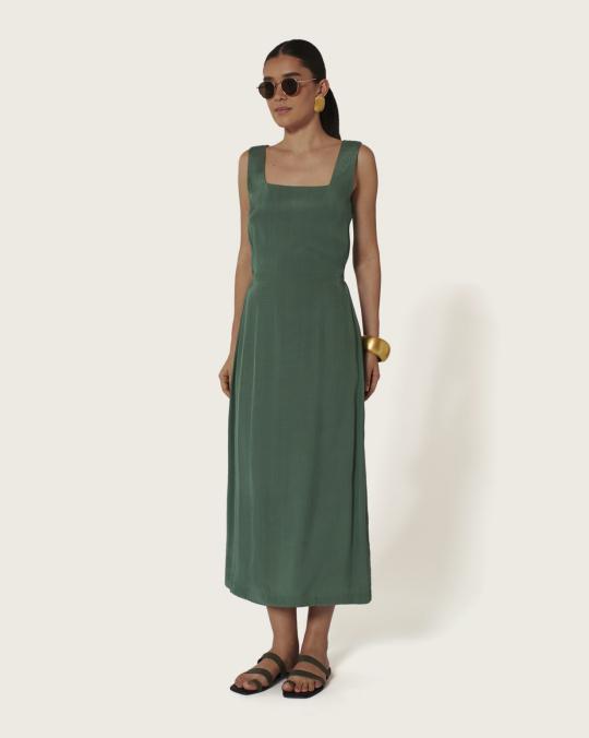 Karma Koma Robe Longue Texas DUCK GREEN