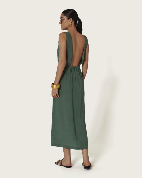 karma koma Robe longue Texas DUCK GREEN