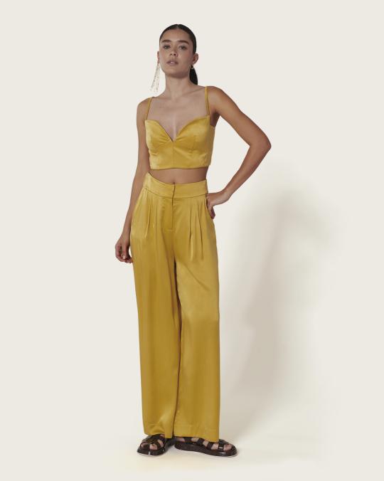 Karma Koma Top En Soie Moreau TOMETTE