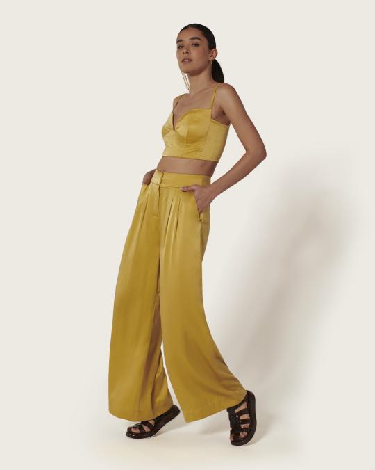 Karma Koma Top En Soie Moreau TOMETTE