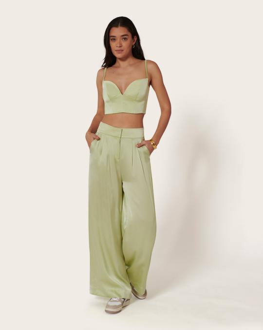 Karma Koma Top En Soie Moreau TOMETTE