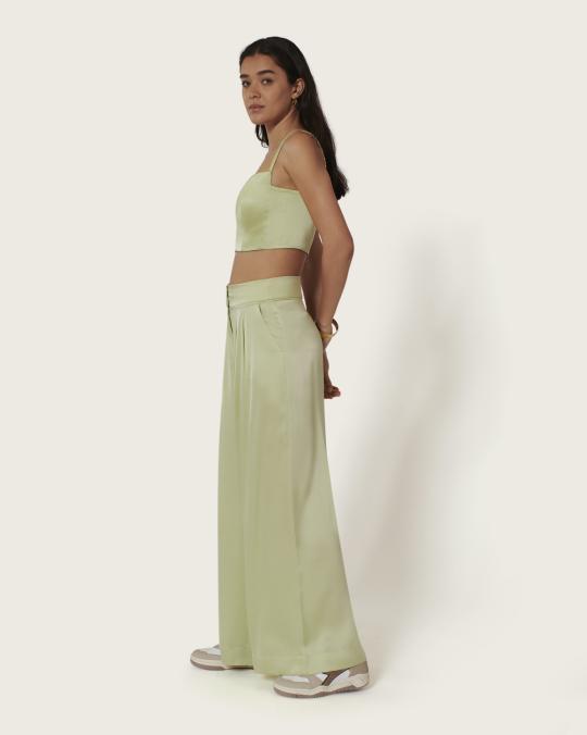 Karma Koma Top En Soie Moreau TOMETTE