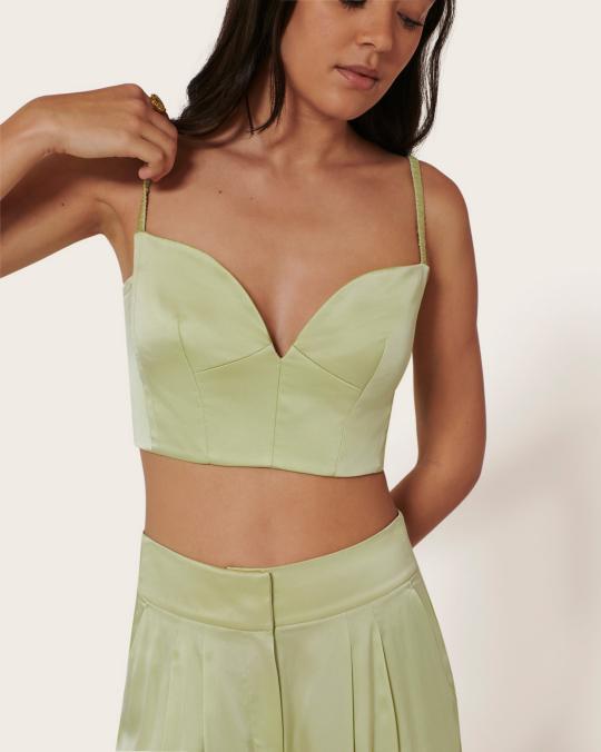 karma koma Top en soie Moreau TOMETTE