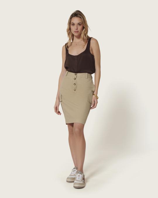 Karma Koma Top En Soie Niko SNOW