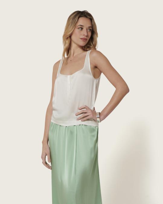 Karma Koma Top En Soie Niko SNOW