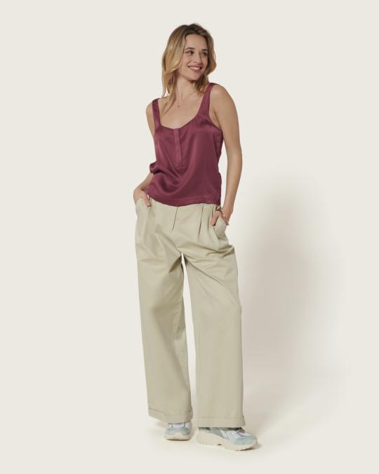 Karma Koma Top En Soie Niko SNOW