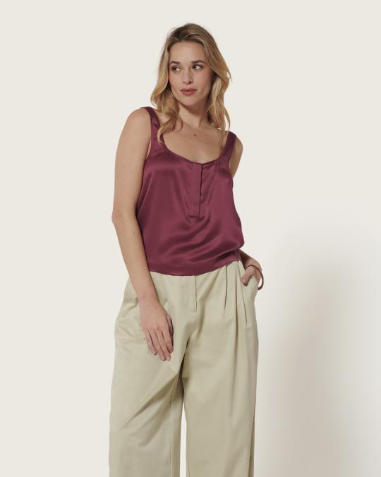 karma koma Top en soie Niko SNOW