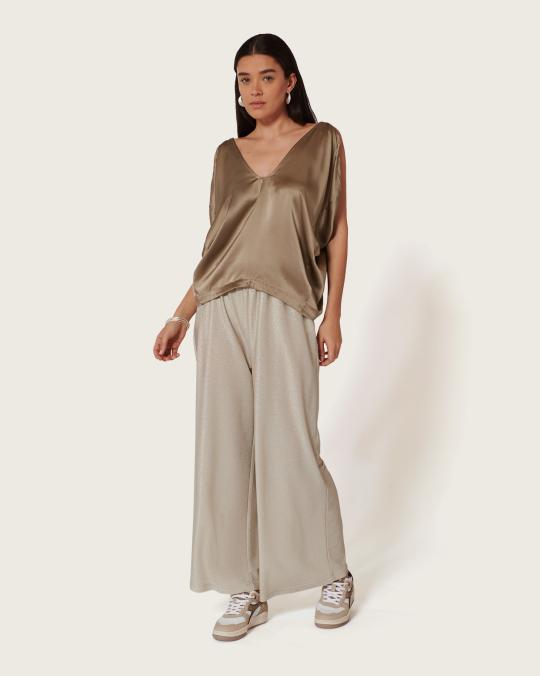 Karma Koma Top En Soie Santa HK GREEN