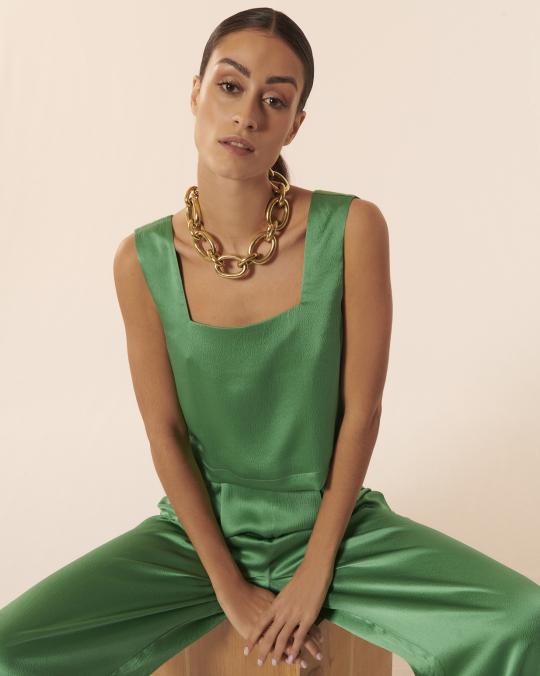 Karma Koma Top En Soie Texas SNOW