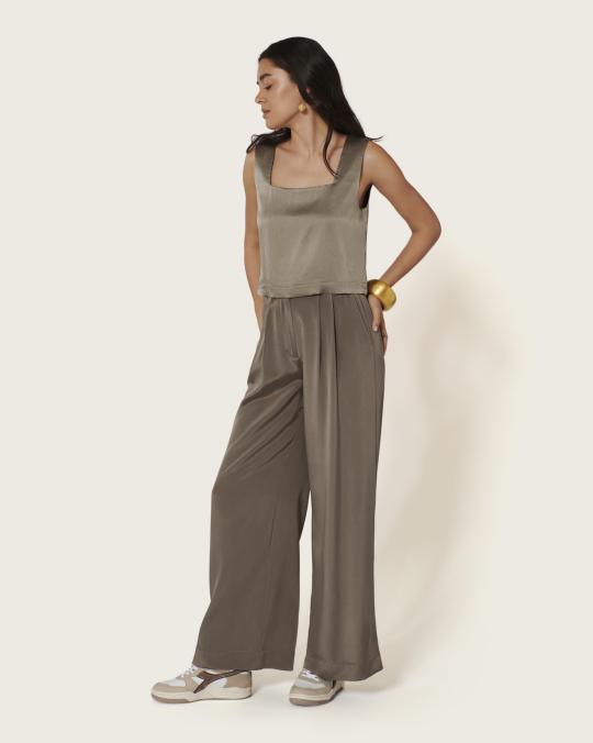 Karma Koma Top En Soie Texas SNOW