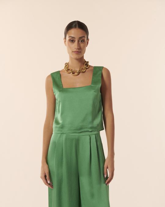 karma koma Top en soie Texas SNOW