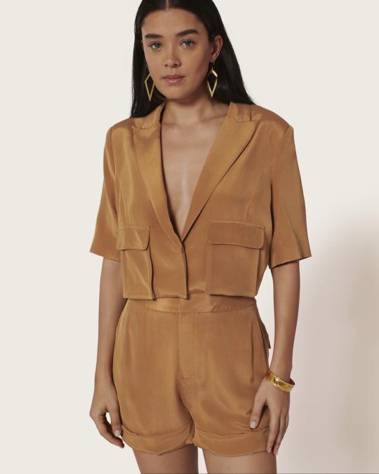 karma koma Veste en soie Africa TOMETTE