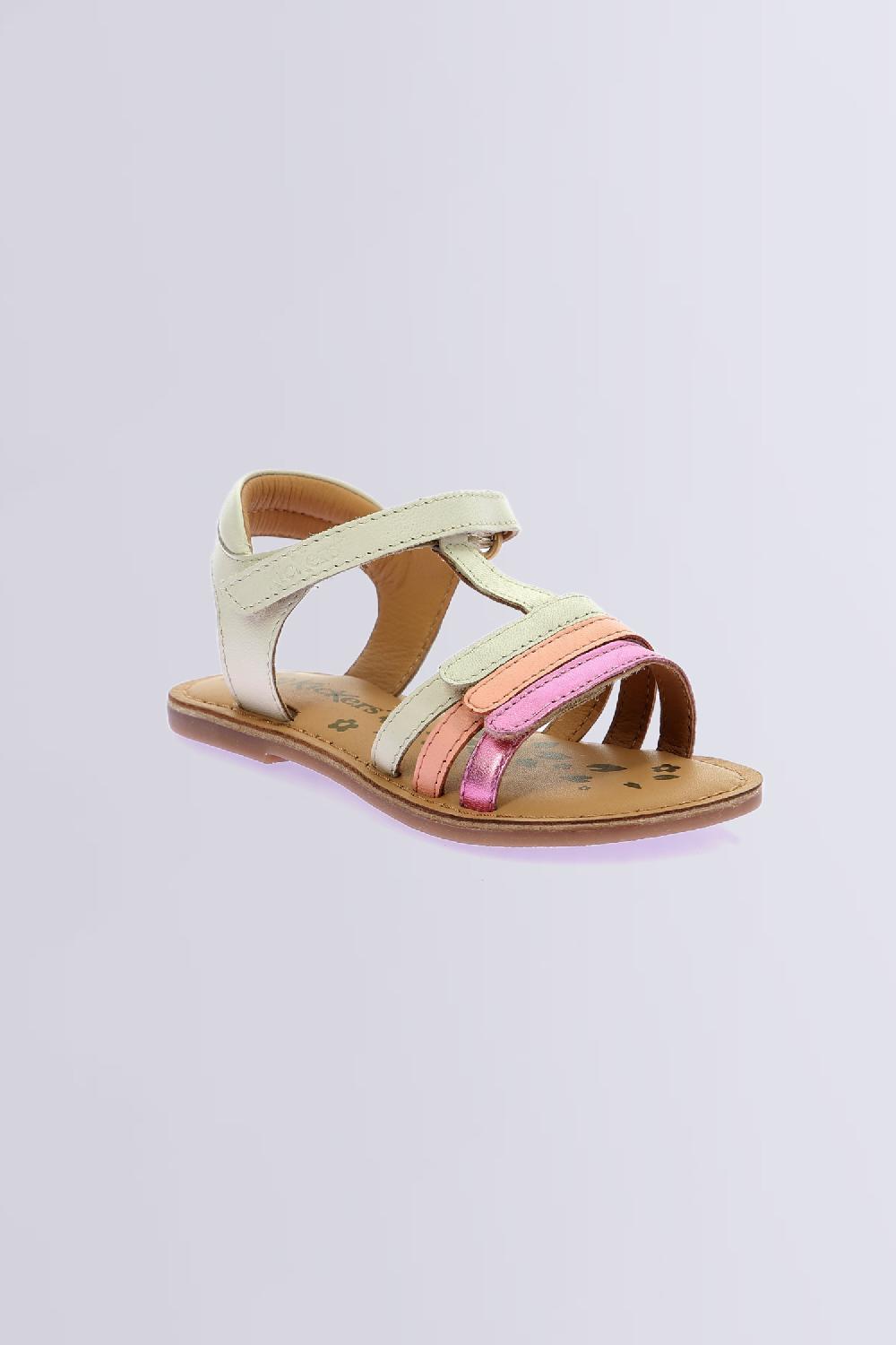 kickers Diamanto Blanc casse rose