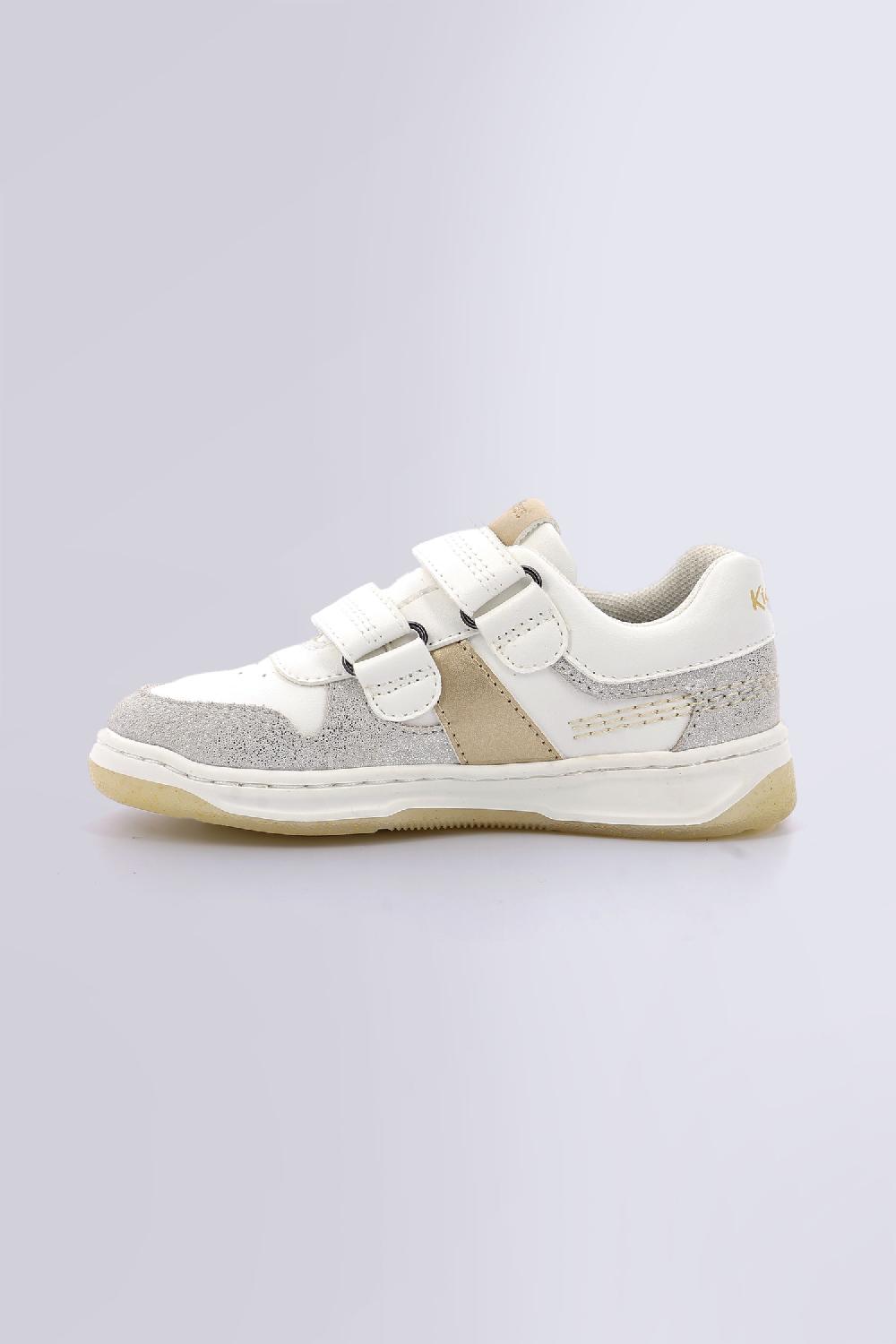 Kickers Kalido Blanc Argent Or