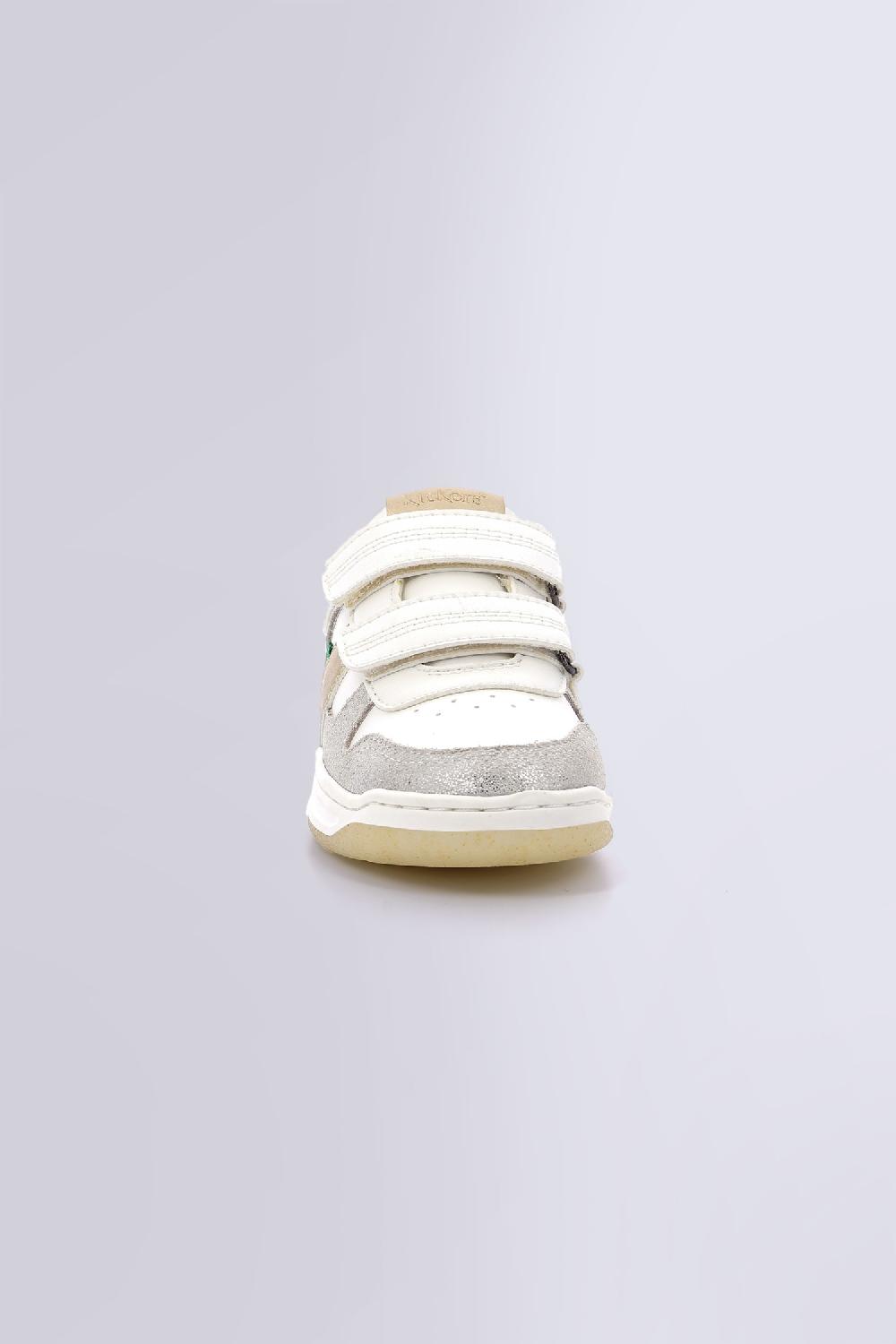 Kickers Kalido Blanc Argent Or