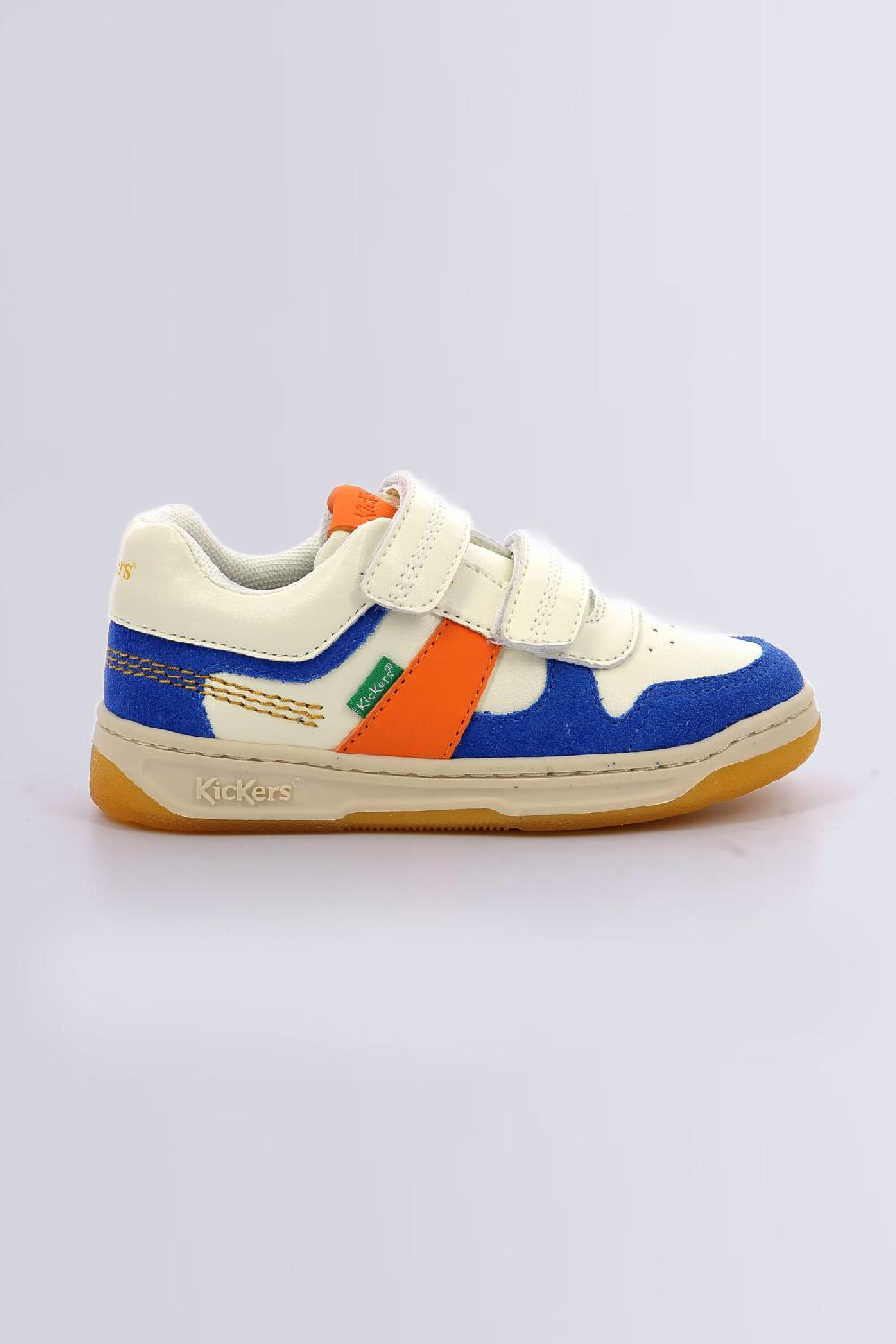 Kickers Kalido Blanc Bleu Orange