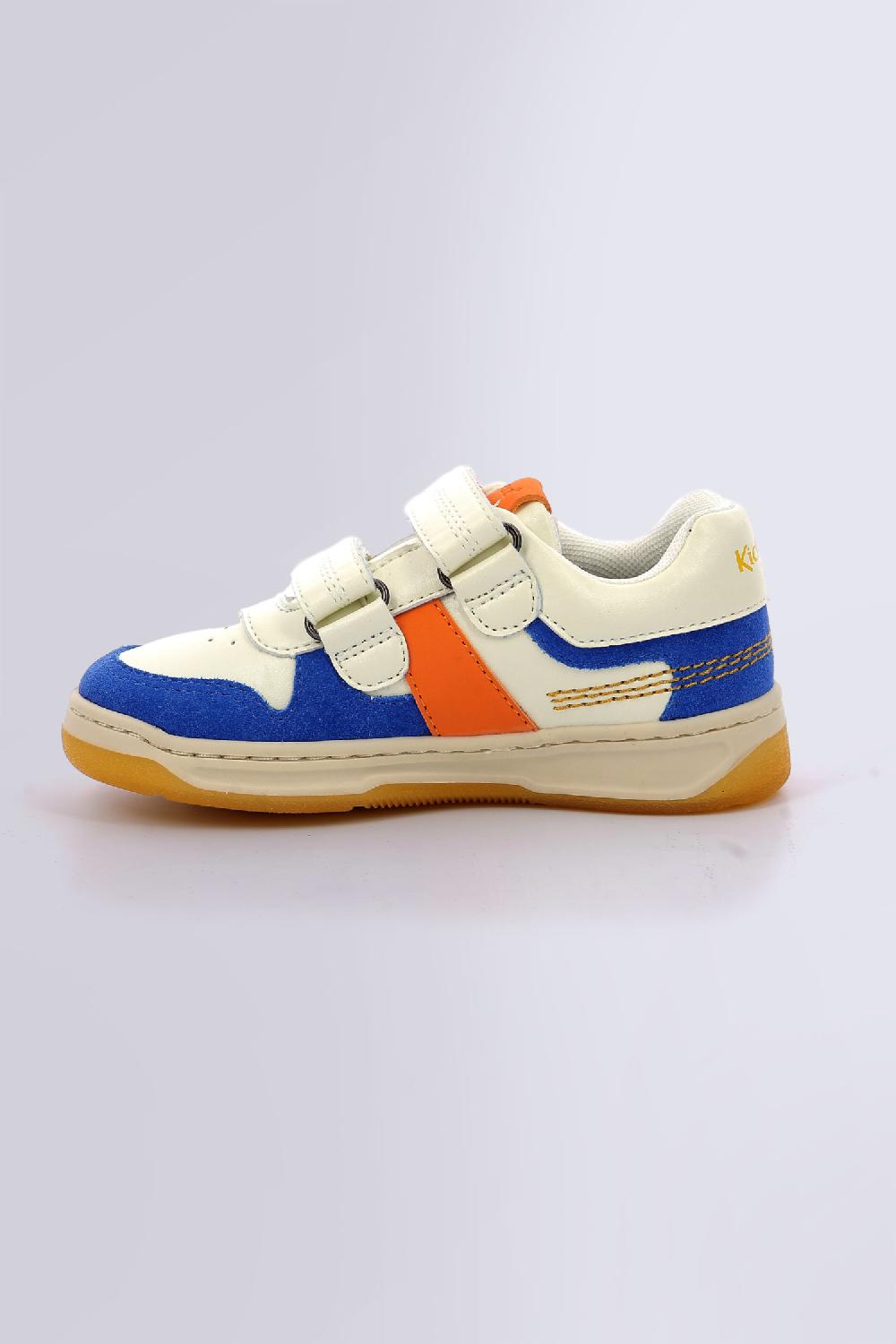 Kickers Kalido Blanc Bleu Orange