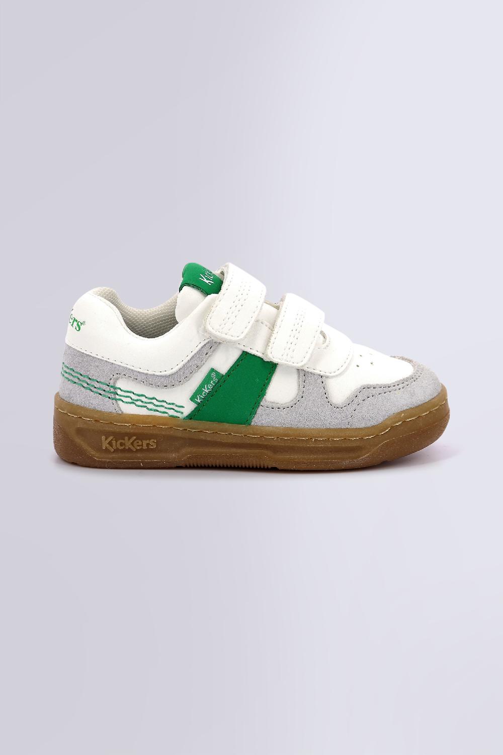 Kickers KALIDO BLANC GRIS VERT