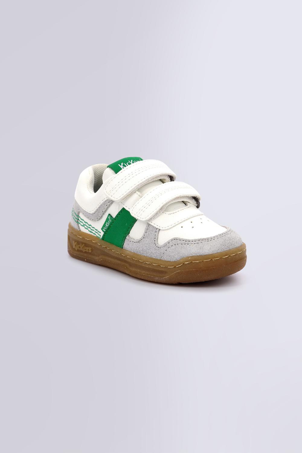 kickers KALIDO BLANC GRIS VERT