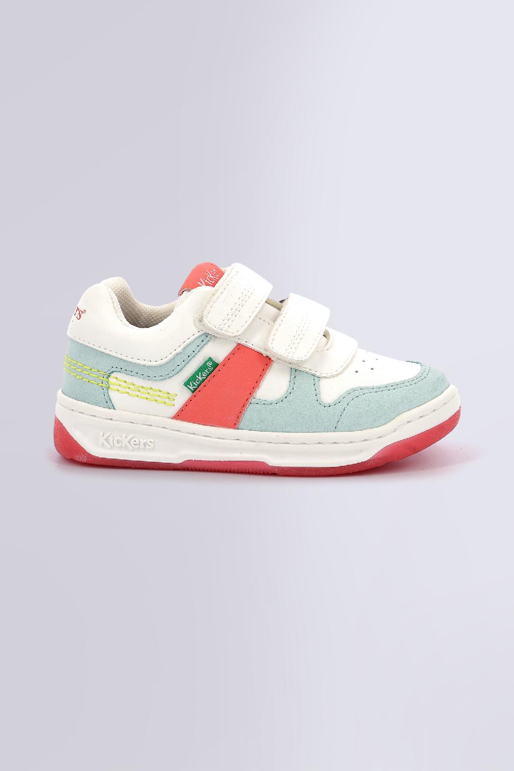 Kickers KALIDO BLANC ROSE BLEU