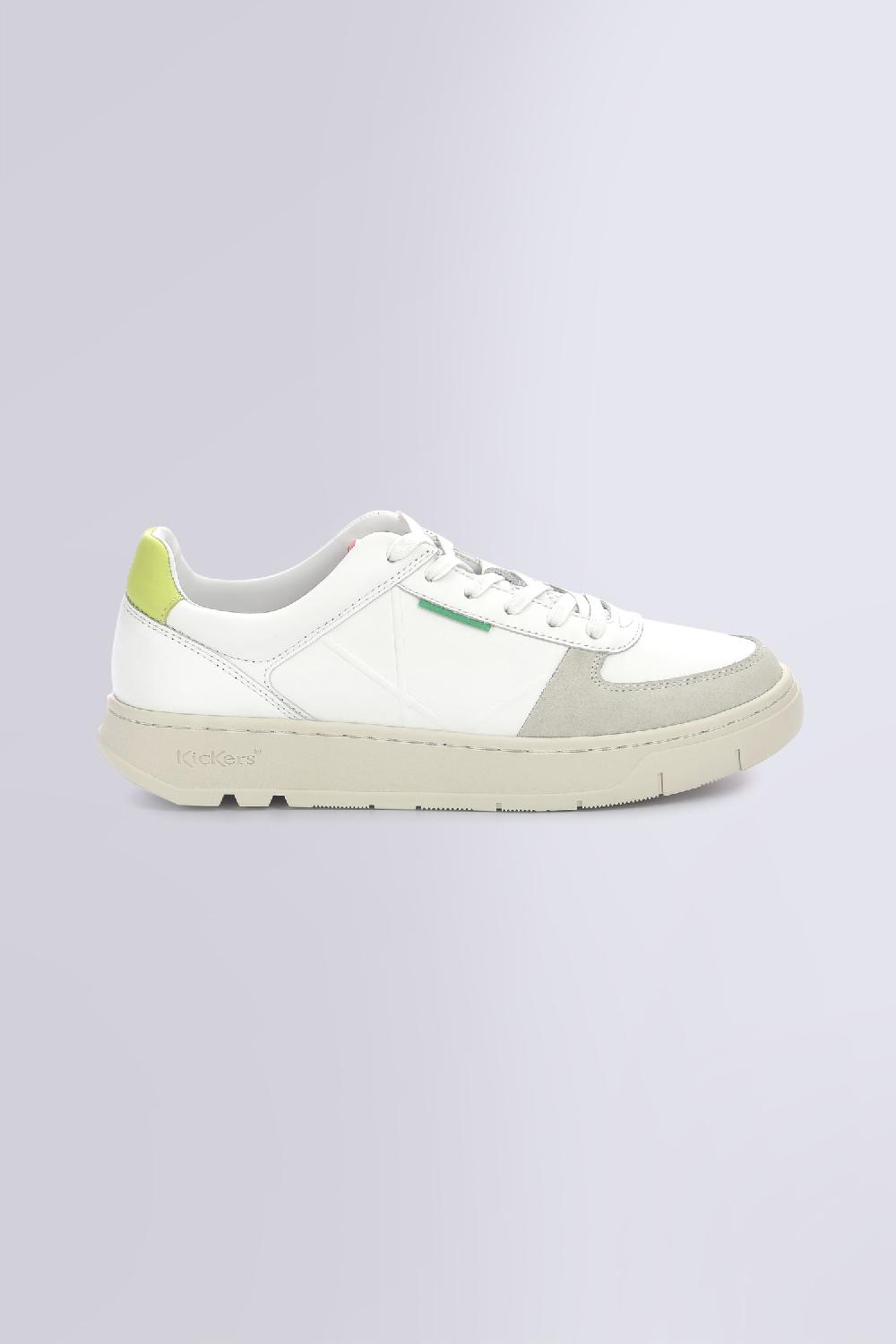 Kickers Kick Allow Blanc Jaune Fluo