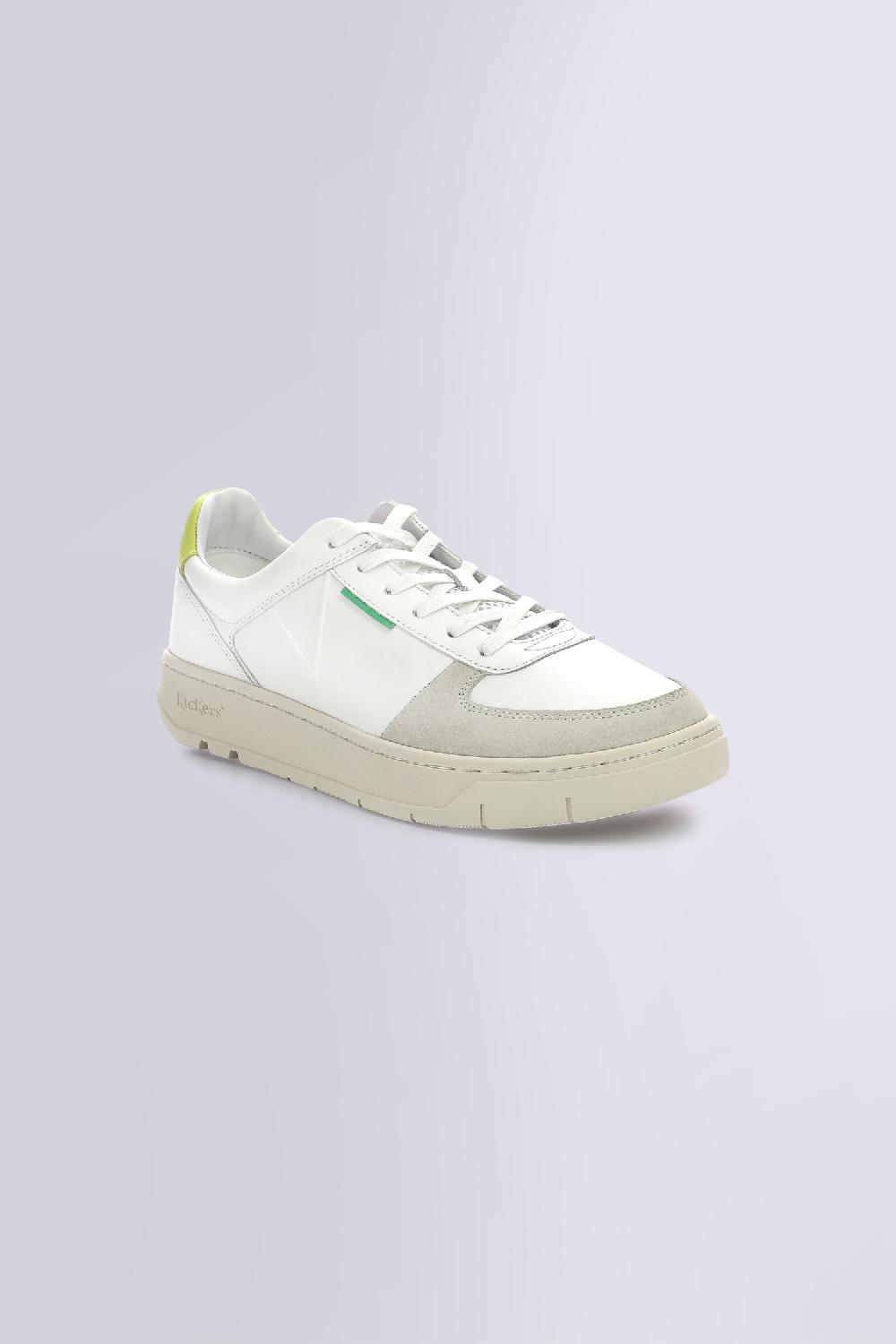 kickers Kick Allow Blanc Jaune Fluo