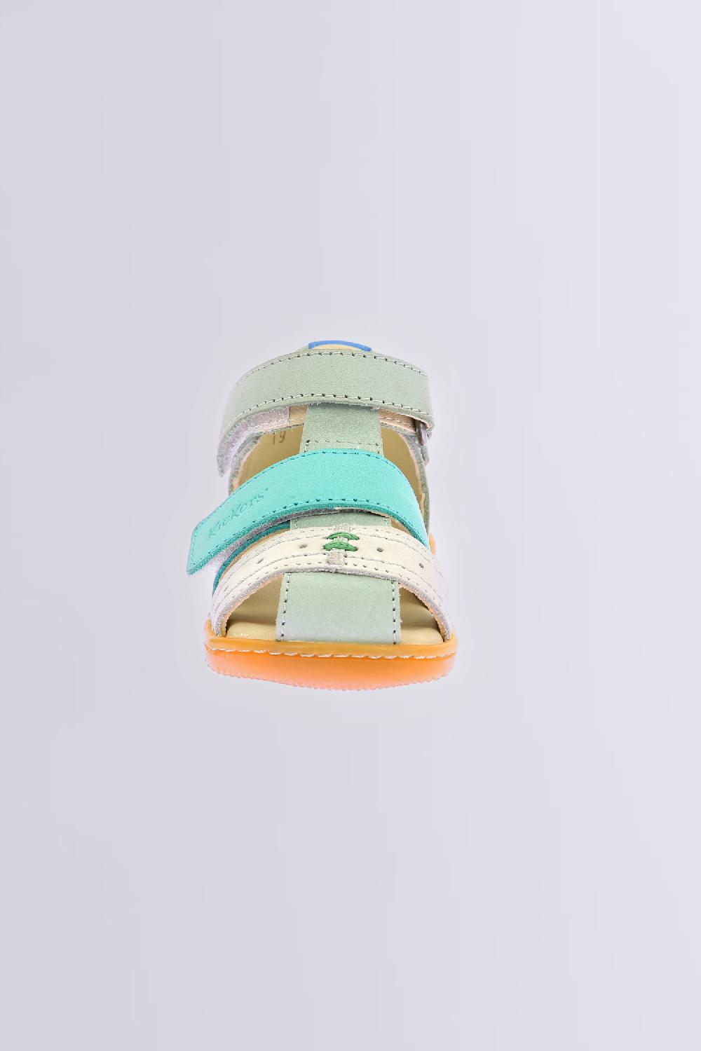 Kickers Kick Bazar Vert Blanc Casse Turquoise