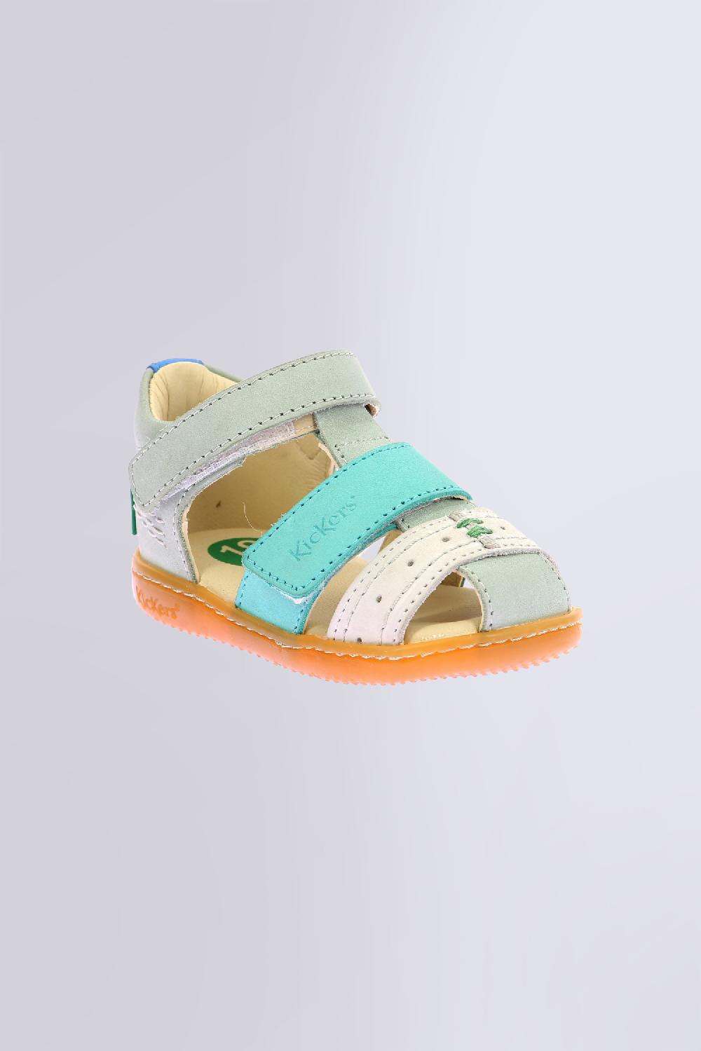 kickers Kick bazar Vert blanc casse turquoise